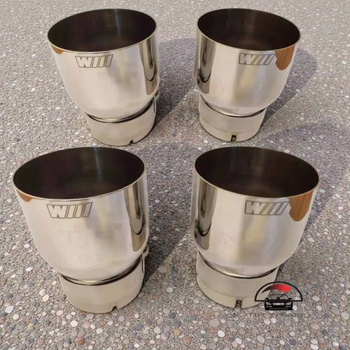 Edelstahl chrom - 4x,